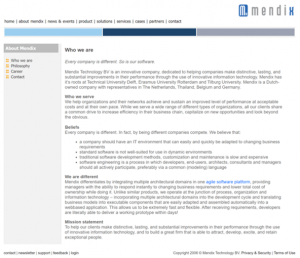 Mendix Website From 2006
