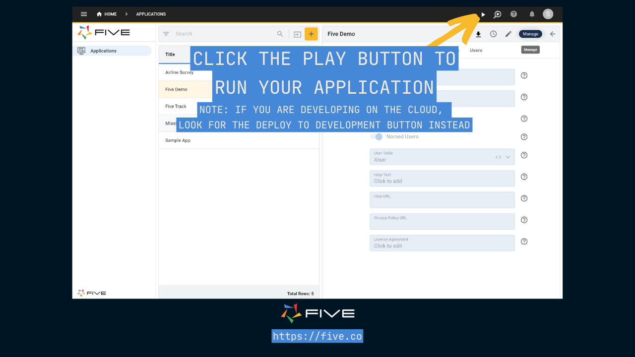 Five.Co - Run Your Application