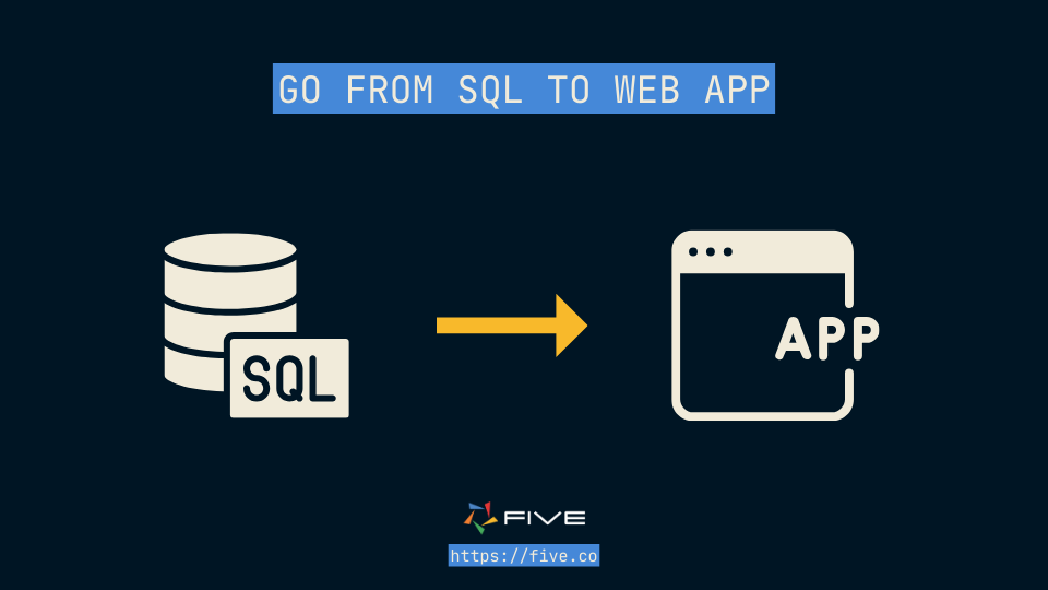 Five.Co - Tools for Database Administrators: Database App Builders Let DBAs Go From SQL to Web App
