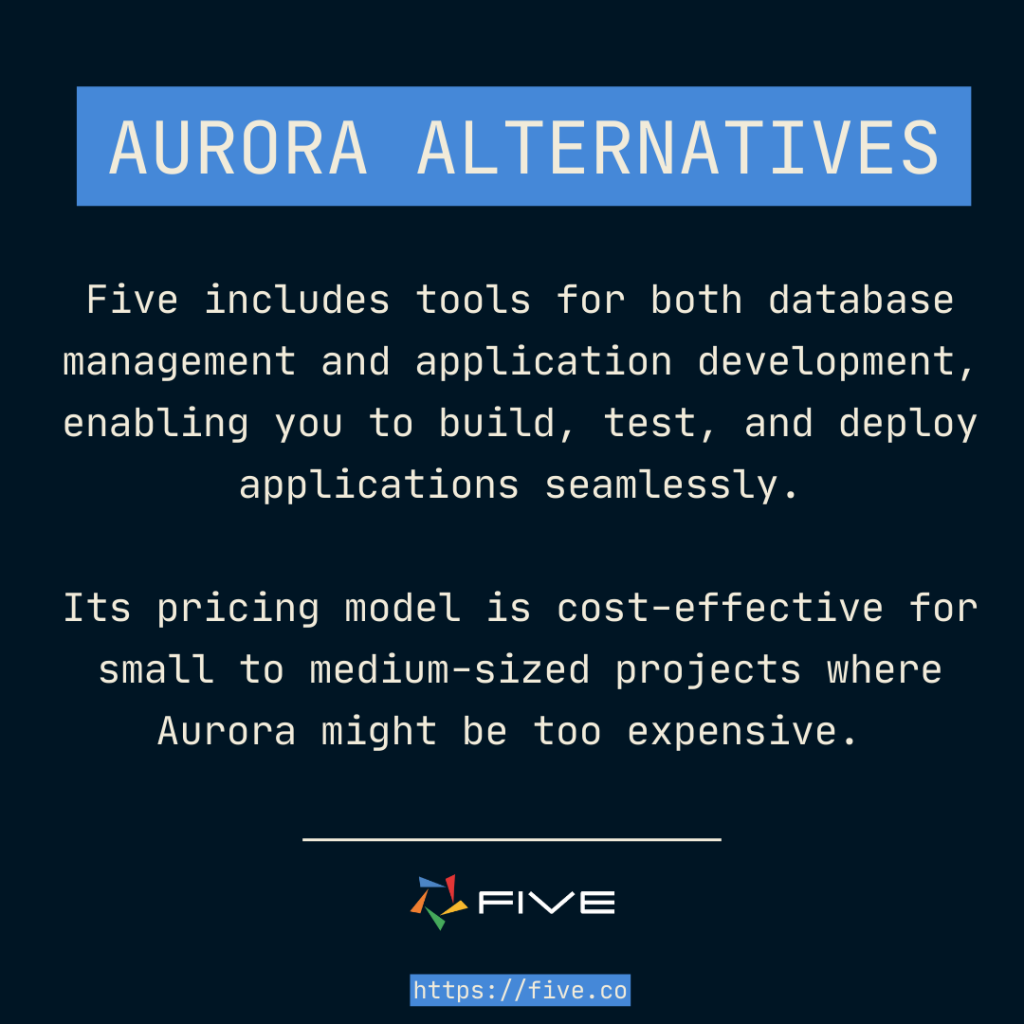 Five is an Aurora alternative