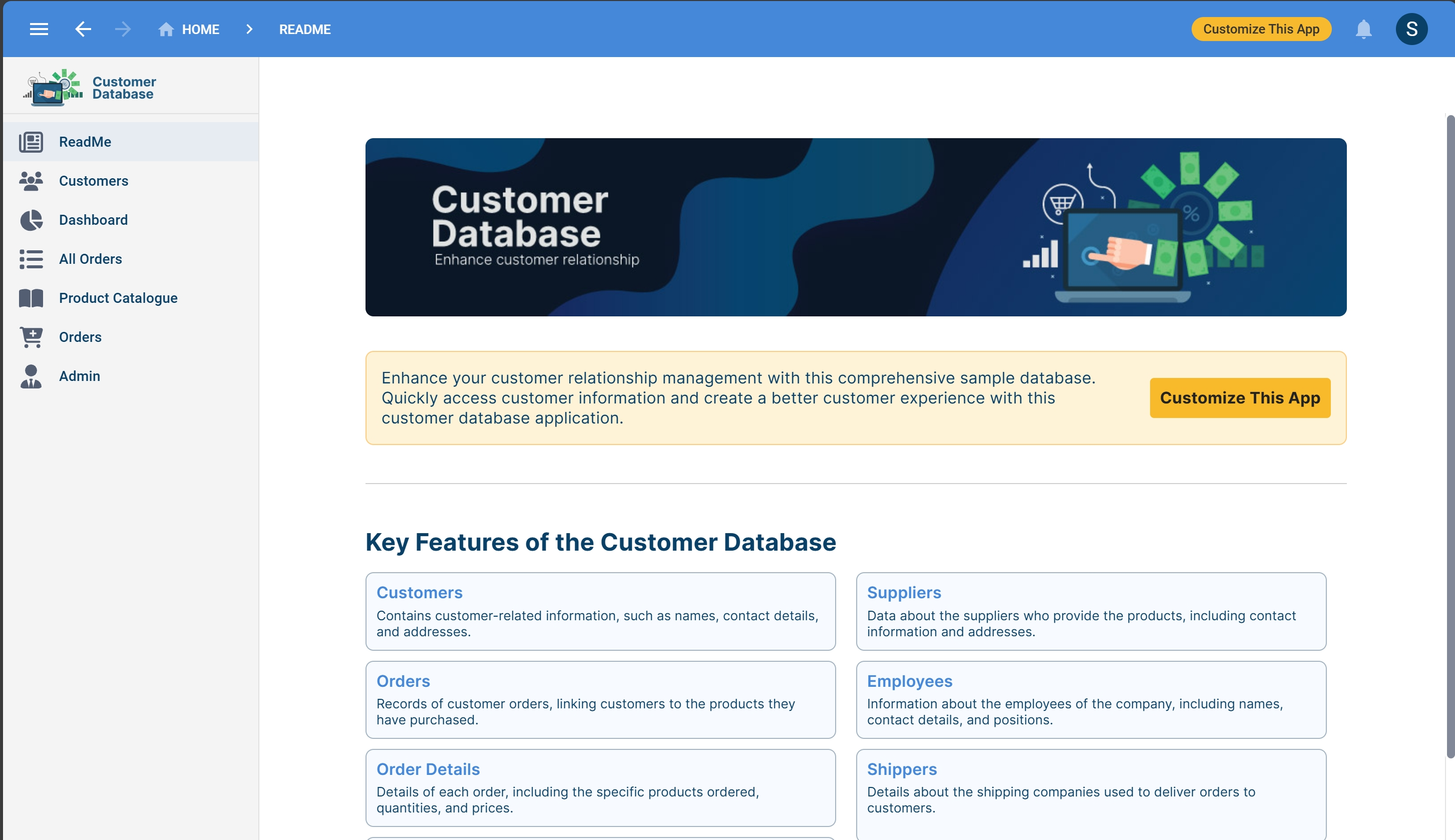 Free Customer Database Template App - Custom CRM