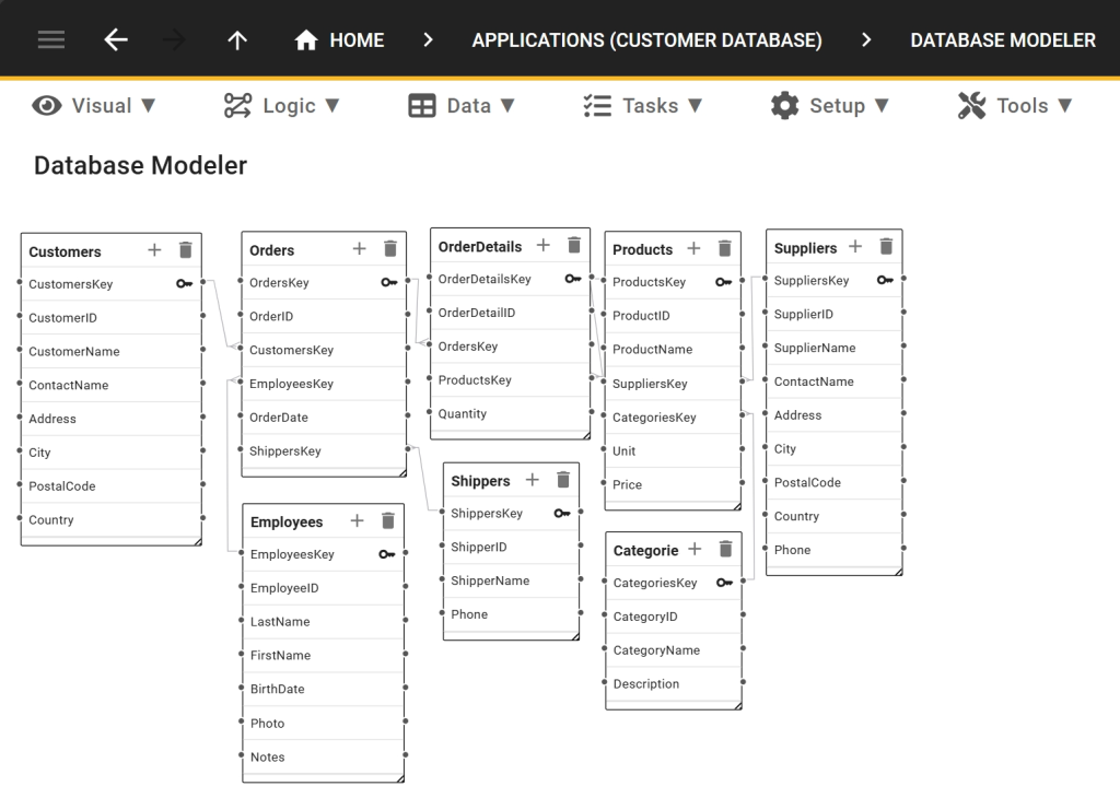 The Customer Database Schema