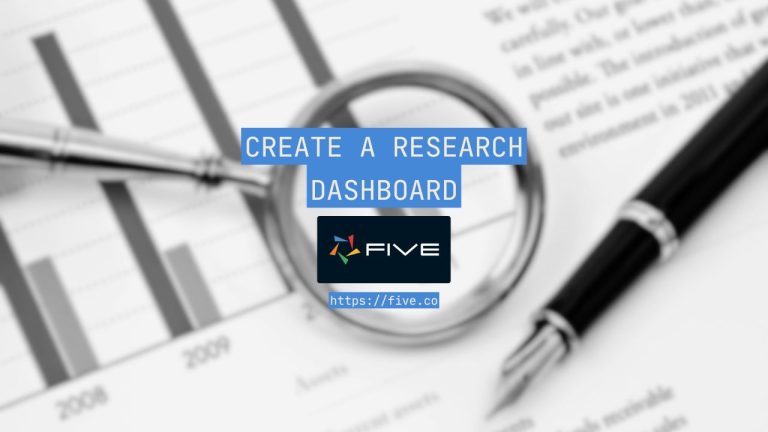 Create a Research Dashboard In 3 Steps