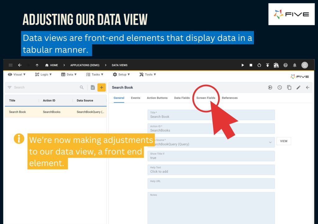 Five.Co - Adjusting a Data View